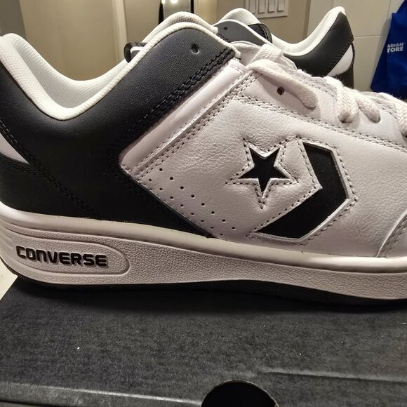 NEW Converse Weapon Low Vintage White Black Sneakers A10203C MENS 10 - Picture 6 of 9